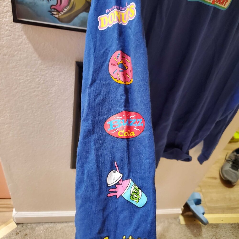 Simpsons Kwik E Mart Long Sleeve T Shirt View 2